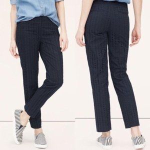 Loft Eyelet Pant Julie Fit Cropped Lace Ankle Crop